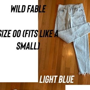 Wildfabel Light Blue Jeans Size small